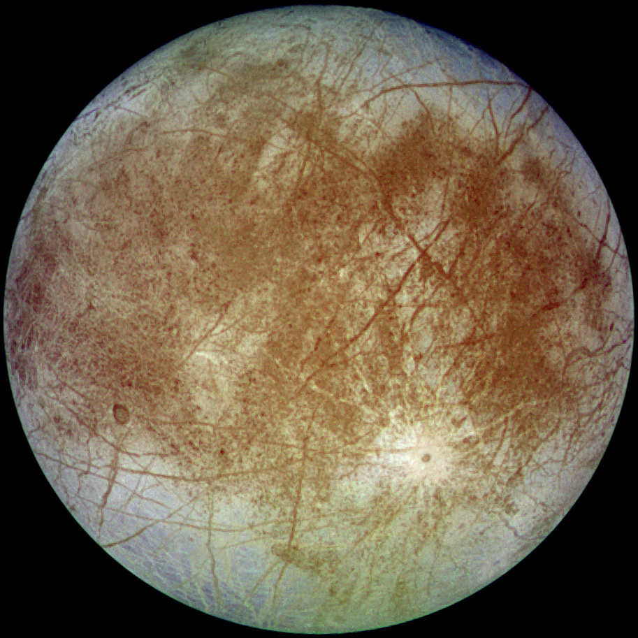 Europa, as seen from Galileo - (NASA photo)