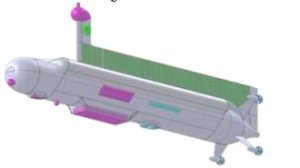 Design drawing of the proposed submarine - (image via NASA Glenn Research Center)