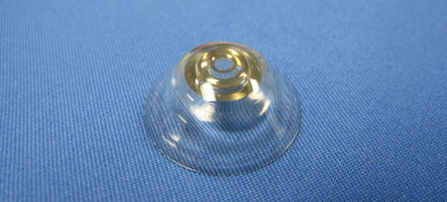 Swiss researchers are developing contact lenses that contain tiny telescopes to boost vision and zoom in and out with the wink of an eye. 