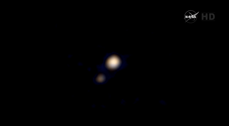 First color image of Pluto and Charon
