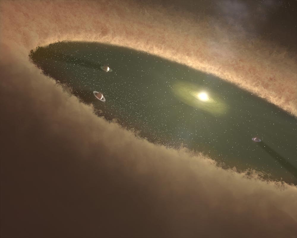 System forming dust ring