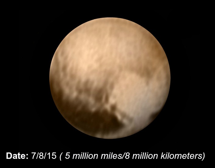 Pluto captured by New Horizons