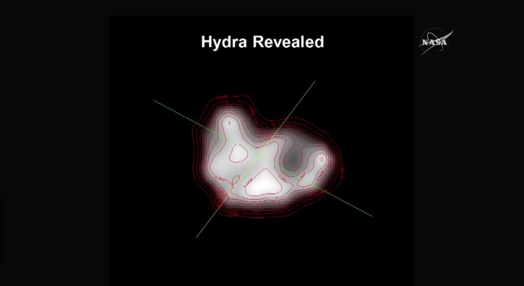 A smaller 'moon' in the Pluto system, Hydra, has a very surprising oblong shape