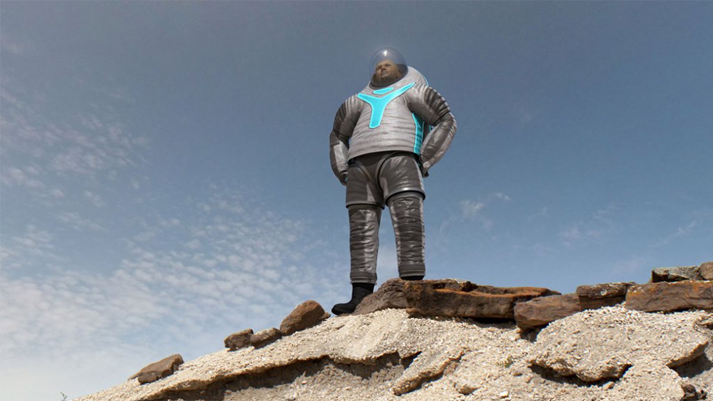 the Z-2 prototype suit, the next step in NASA's advanced suit development program. Image credit: NASA