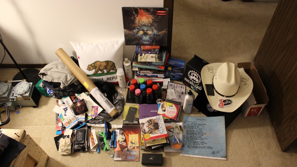 The swag Scott's Twitter bot accumulated.
