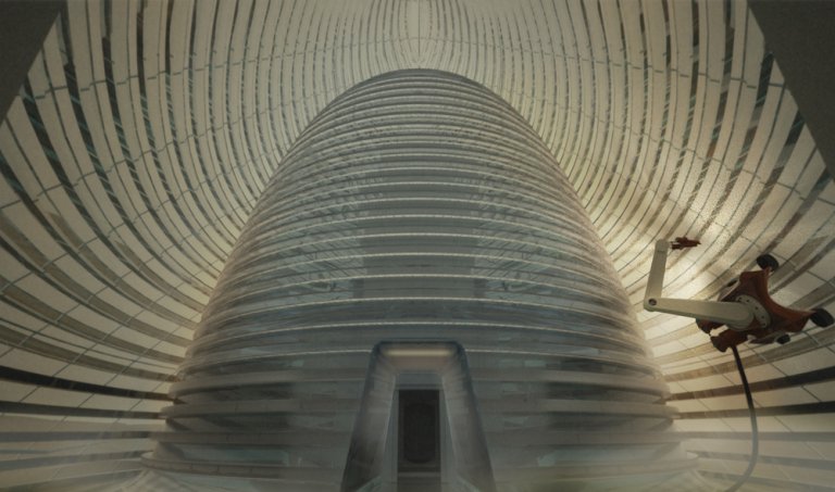 This 3D printed ice house might be the ideal home on Mars