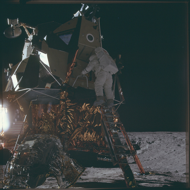 Apollo 12 Moon landing. 