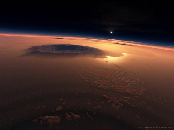 Could you Hike to Space on Mars?