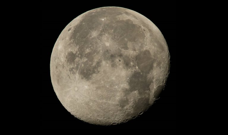 Awesome NASA Image Captures Space Station Transiting the Lunar Surface