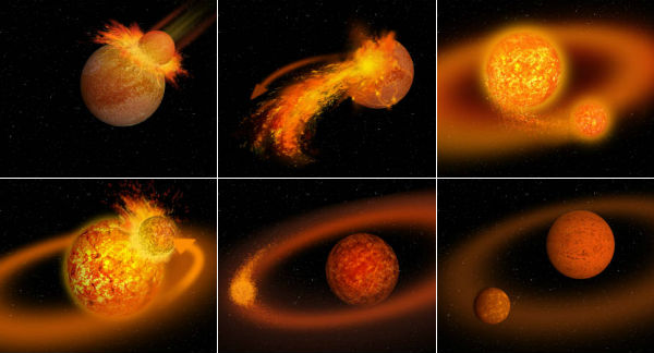 Was the Moon Created by a Big Splat?