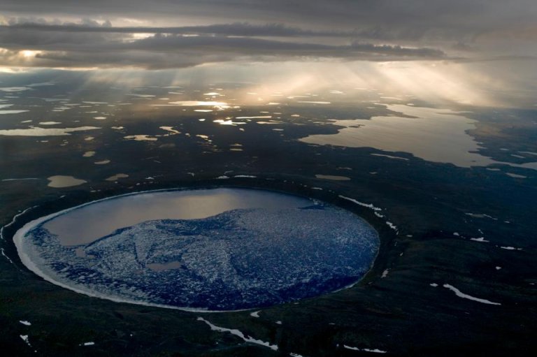 Earth: The Pale Blue Dot – The Pingualuit Crater