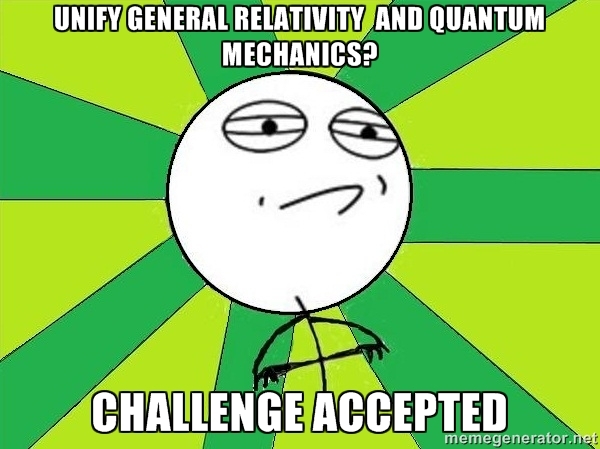Question everything: Quantum Mechanics and General Relativity