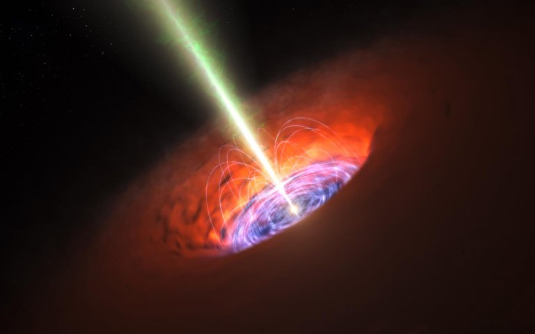ALMA Reveals Supermassive Black Hole’s Intense Magnetic Inwards