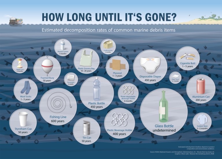 Infographic: Here’s How Long Your Trash Will Be Around