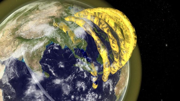 Distant Radio Galaxies Reveal Hidden Tube-like Structures Hang Right Above Us