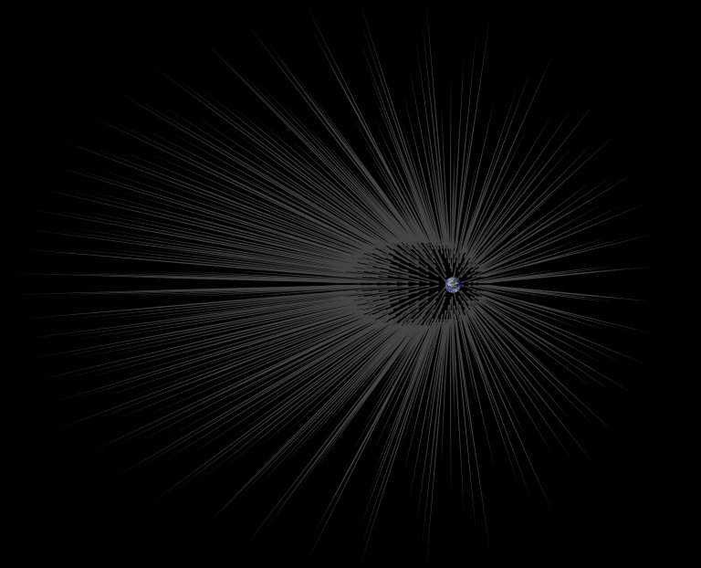 Dark Matter “Hairs” May Cover Our Planet