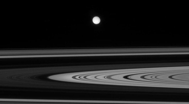 Photos of Enceladus From the Cassini Probe