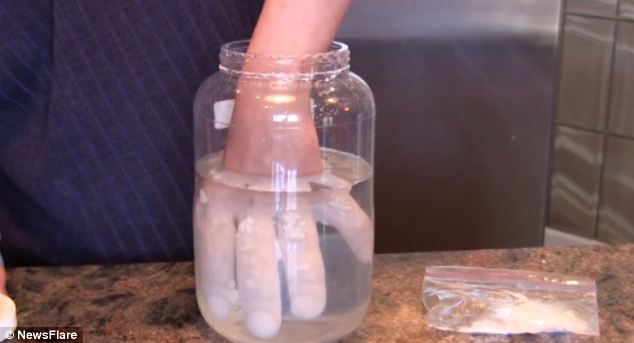 Bizarre Moment a Scientist Submerges His Hand in HOT Ice (Video)