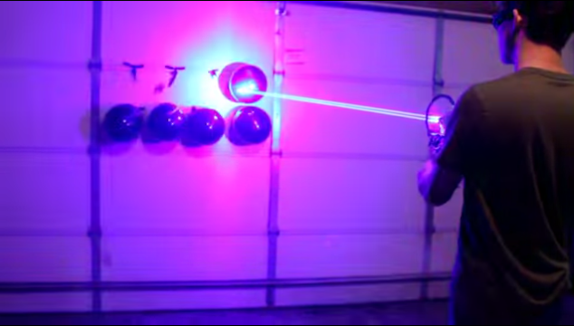This Man Built His Own Laser Shotgun (video)