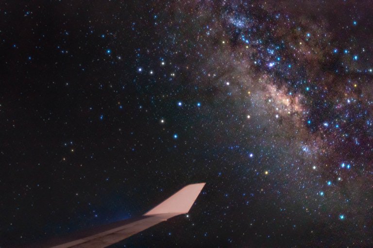The Milky Way Galaxy From A 747