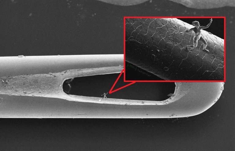 Artist Creates Nano-Sculptures Only Visible by Electron Microscope