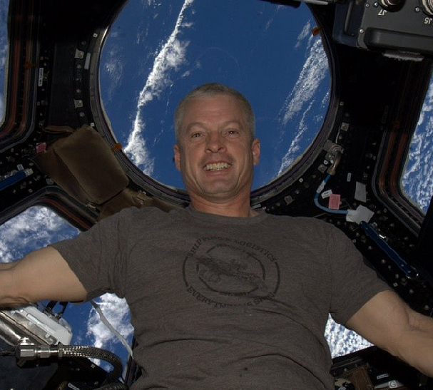 First Instagram From Space: Steve Swanson in a Firefly Shirt!