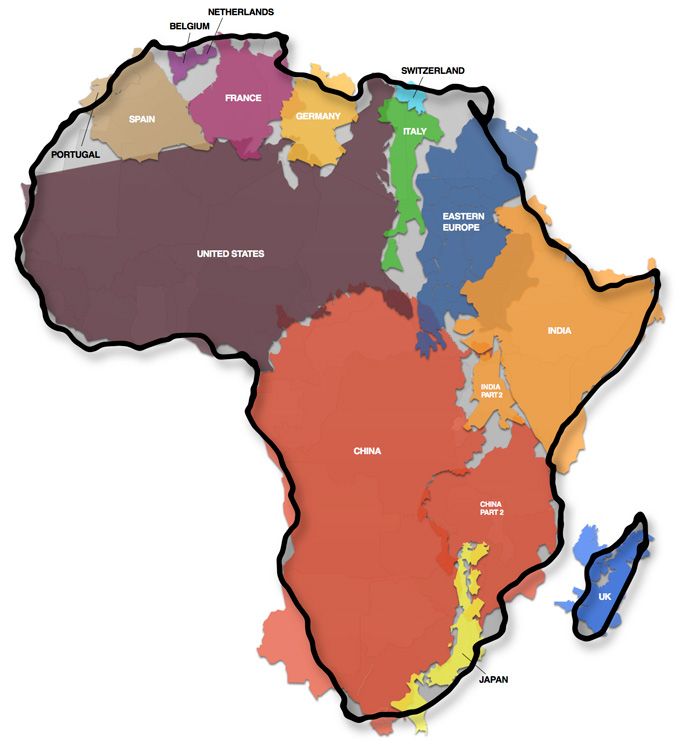 The Real Size of Africa