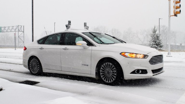 Ford’s Autonomous Vehicles Are Trying to Tackle Snowy Conditions