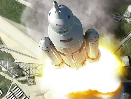 Artist's rendition of SLS rocket. Credit: NASA