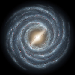 Artistic rendering of the Milky Way. Credit: NASA
