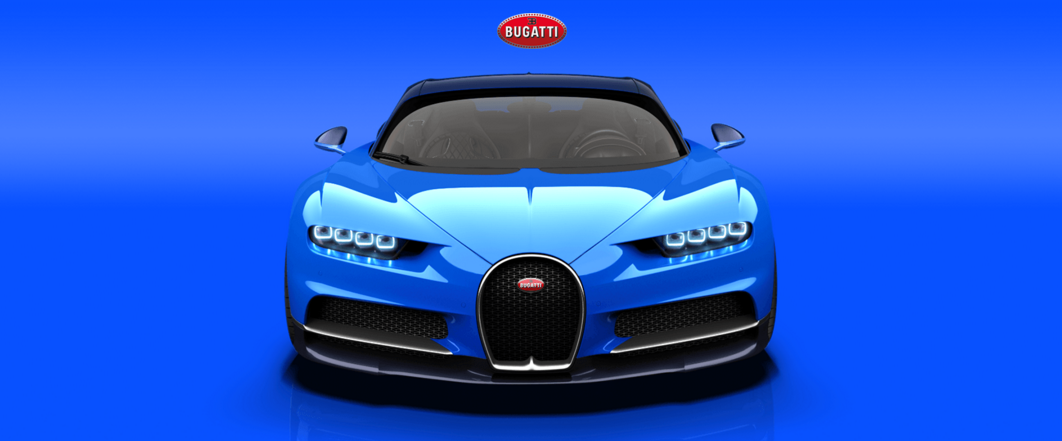 The Bugatti Chiron--currently the world's fastest road legal car. Image Credit: http://www.bugatti.com/chiron/