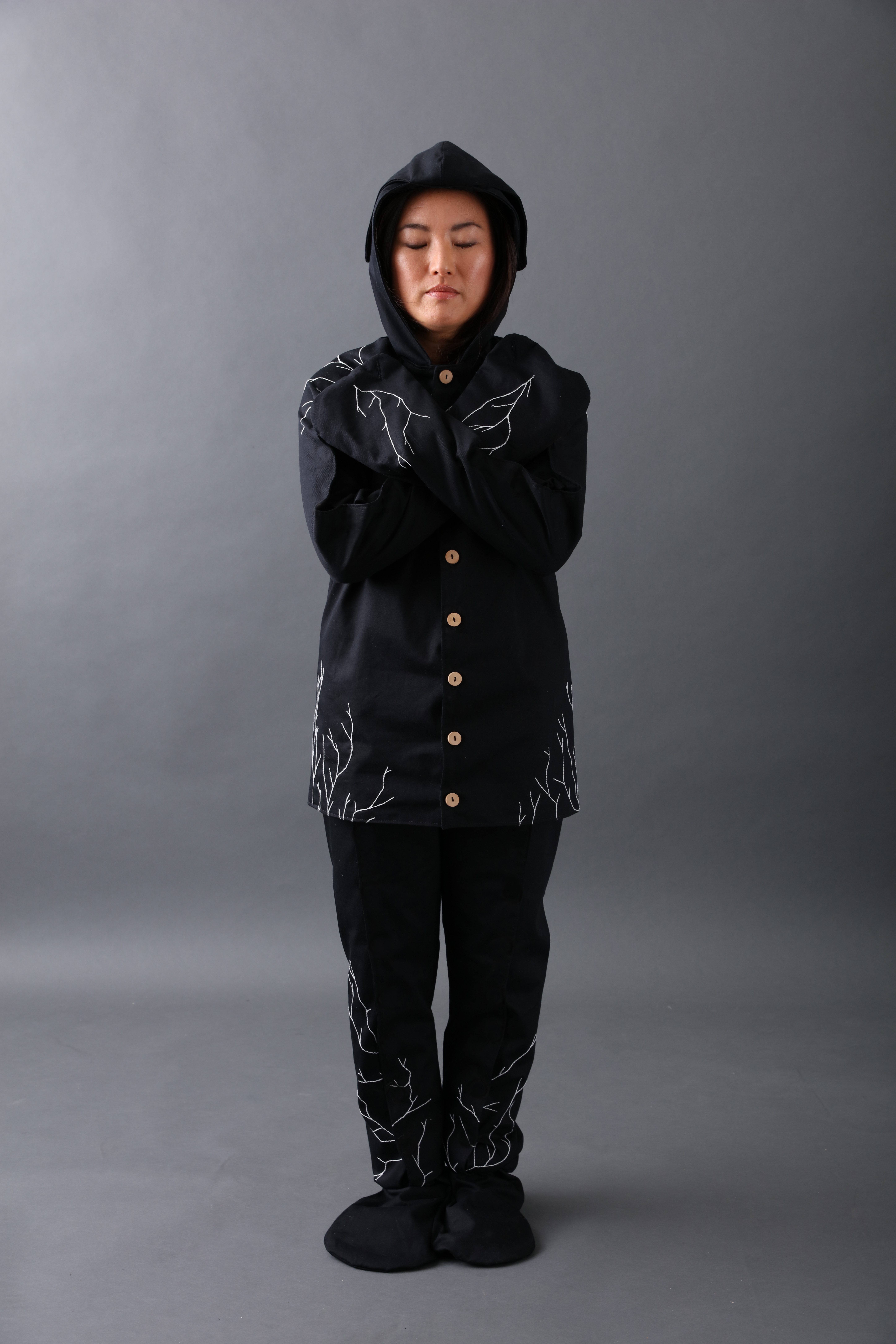 in the Infinity burial suit. Credit: Coeio 