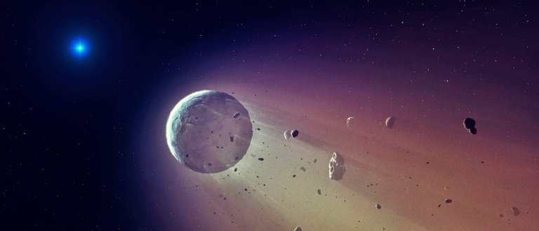 A Real “Death Star”—White Dwarf Caught Destroying a Tiny Planet