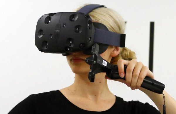 The HTC Vive, the next big thing in virtual reality technology. Credit: REUTERS/Kai Pfaffenbach