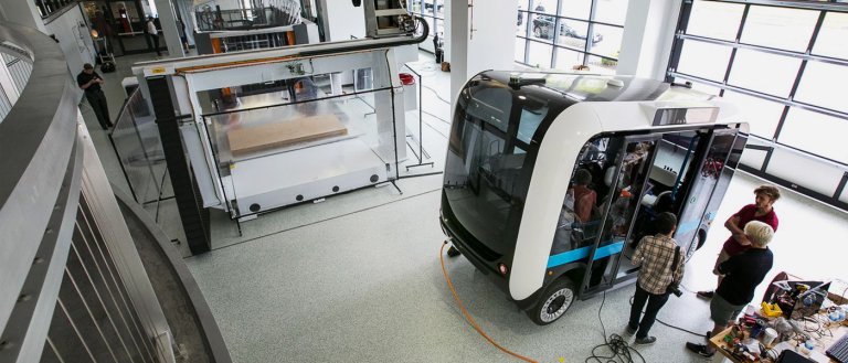 An Autonomous, 3D Printed Bus That Talks To Passengers? Olli Has it All