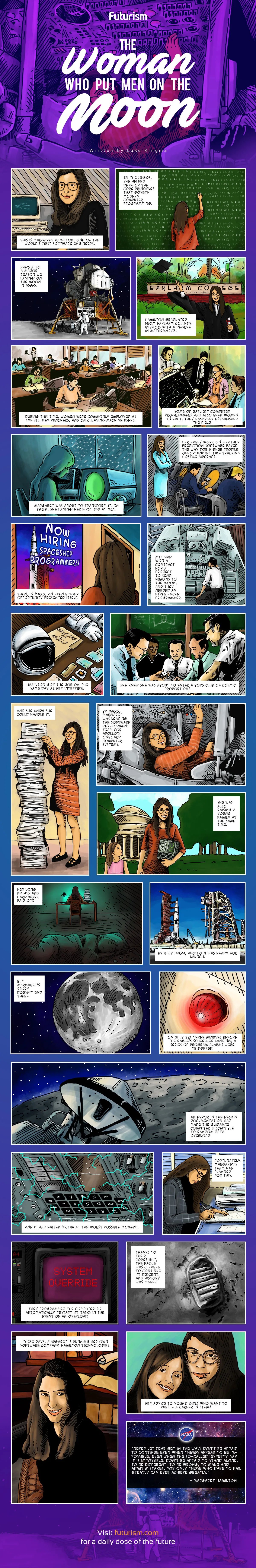 The Woman Who Put Men on the Mars infographic