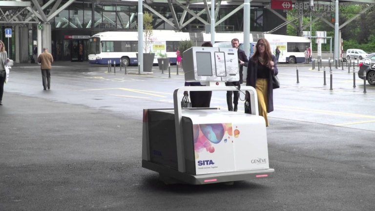 The Future of Travel: This Little Robot Checks Your Bags For You