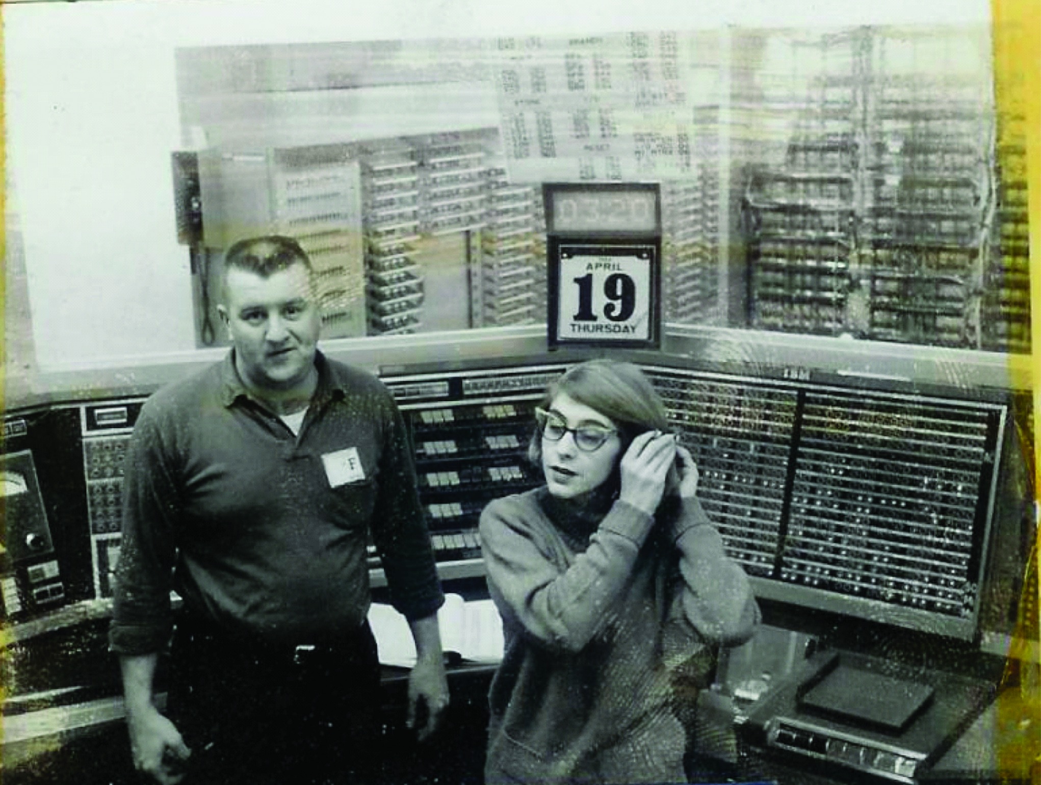 Hamilton at MIT Lincoln Laboratory in 1962, when she was developing software for the SAGE system. Credit: Margaret Hamilton 
