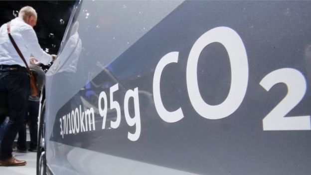 The credibility of Volkswagen's emissions labels has suffered significantly. AP.