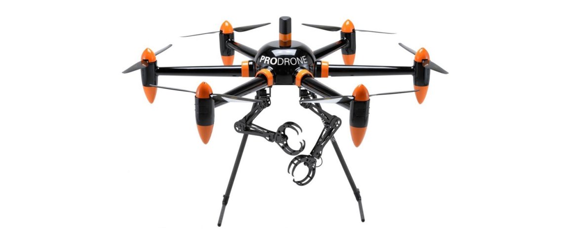 drones aerial robotics prodrone pd6b-aw-arm robotic arms