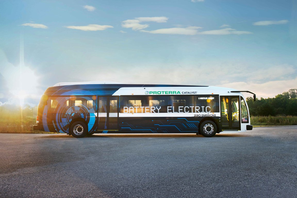 electric vehicles public transportation environment proterra