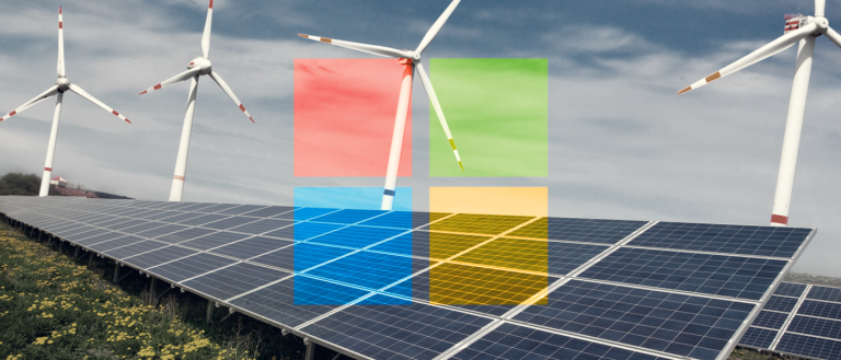 Going Green: Microsoft Pledges to Run on 50% Renewable Energy by 2018