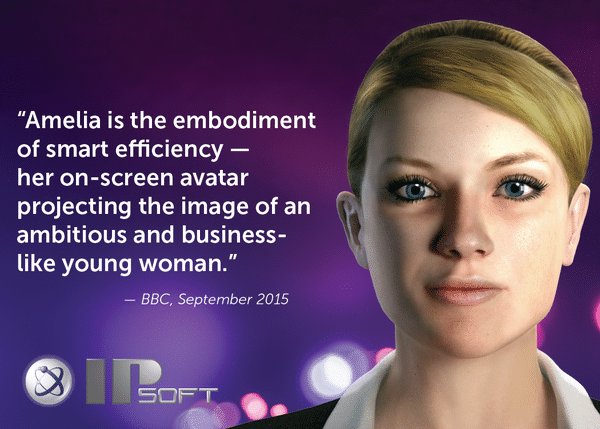 IPsoft's Amelia. Credits: IPsoft Twitter