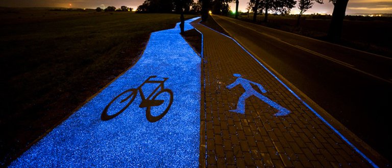 Glow-In-The Dark Paths: Solar Powered Lanes Are Shimmering in Poland