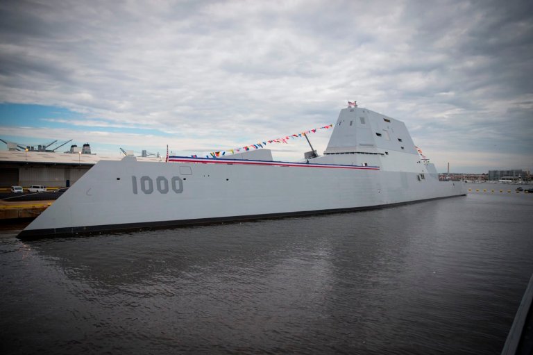Largest-Ever Destroyer Just Joined US Navy, and It Could Fire Railguns