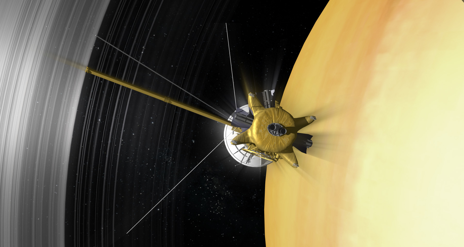 Cassini's final phase. NASA/JPL-Caltech.