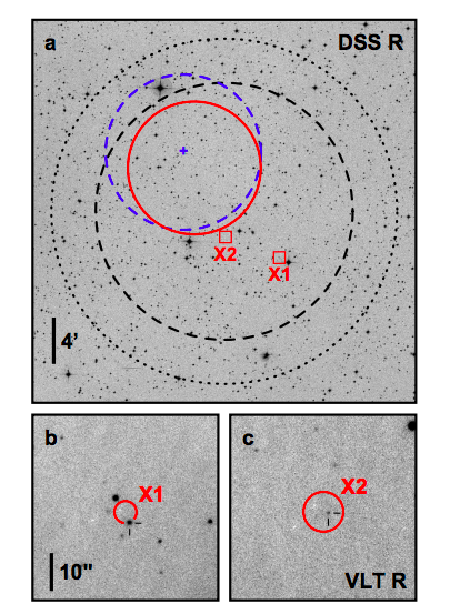 FRB 131104 and its gamma-ray. Credits: DeLaunay et al.