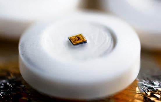 An FDA approved sensor from Proteus that can monitor medications, sleep habits, and activity that's accessible via its companion app. Credit: Proteus