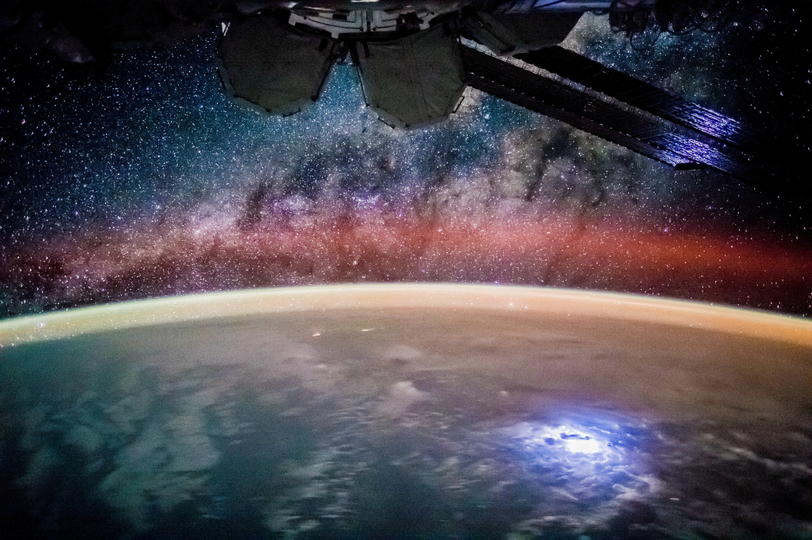 nasa international space station 4k video iss