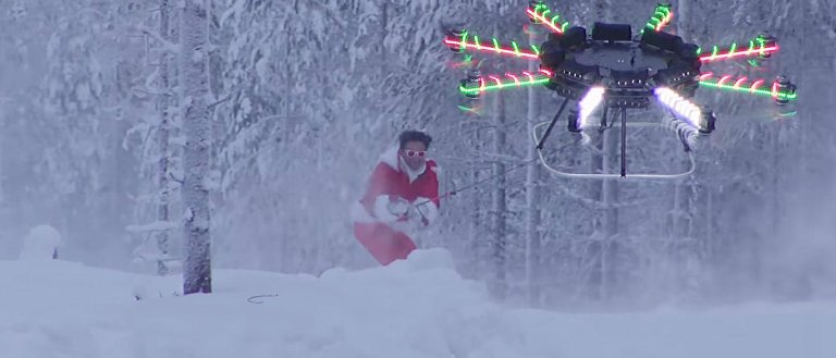 Watch Santa Fly in Style With This Custom-Designed Drone